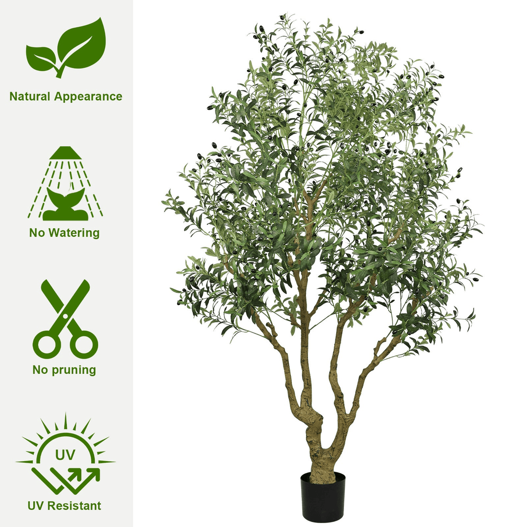 8FT Artificial Green Plant - posh&amp;polish variety