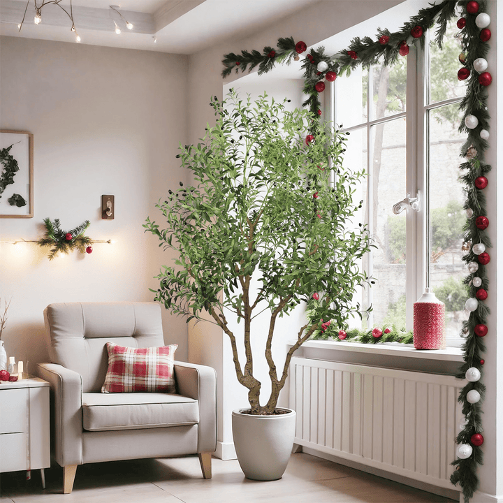 8FT Artificial Green Plant - posh&amp;polish variety