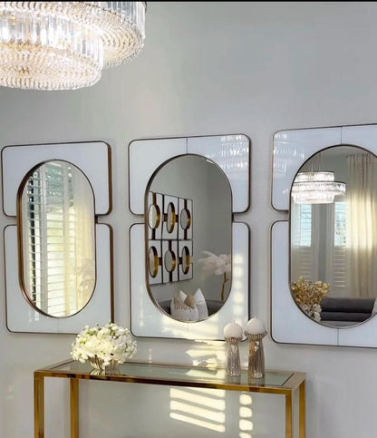 Large White Mirrors