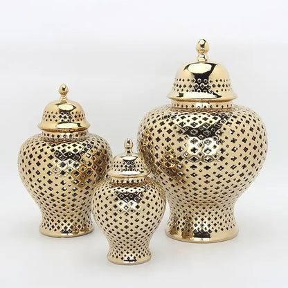 Ceramic Vase Gold - posh&polish variety