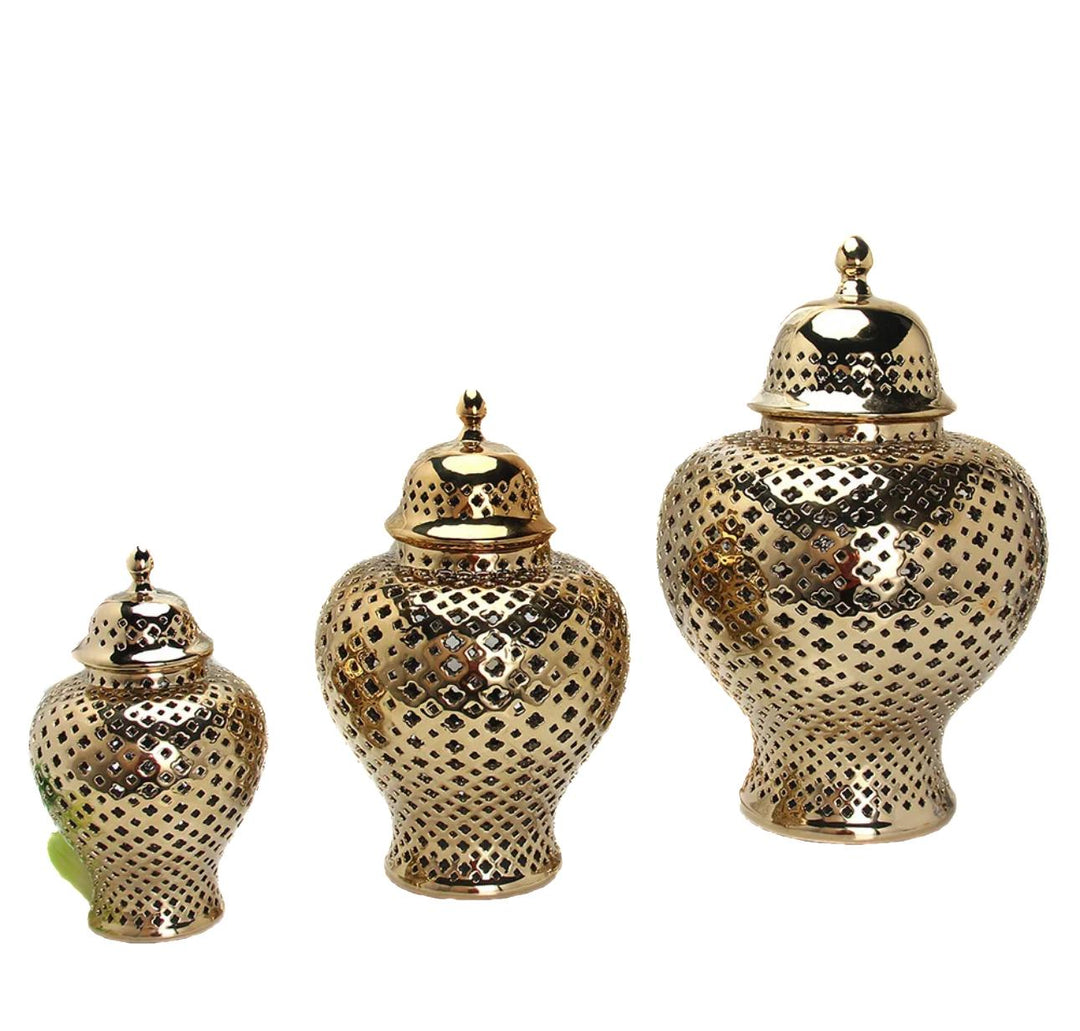 Ceramic Vase Gold - posh&amp;polish variety
