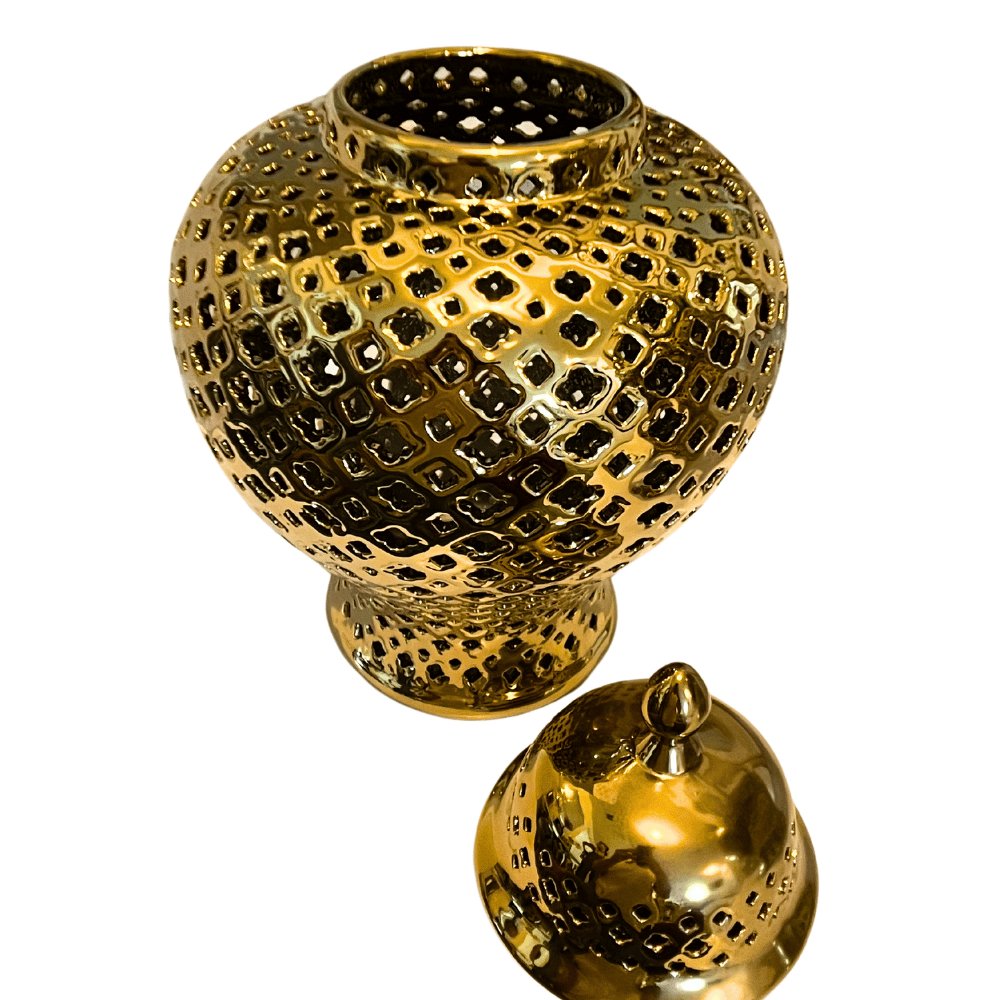 Ceramic Vase Gold - posh&polish variety