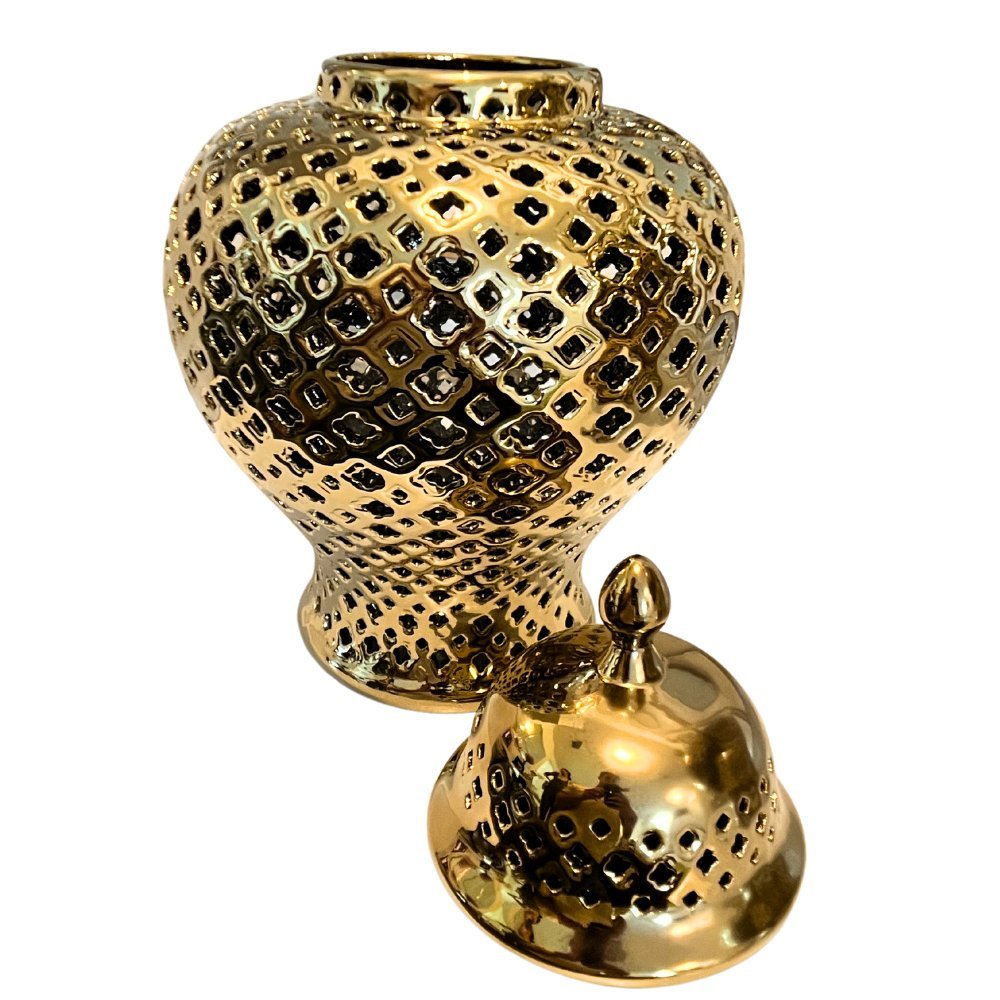 Ceramic Vase Gold - posh&amp;polish variety