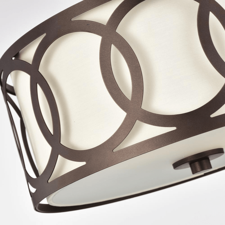 Chloe Lighting Bronx 2-Light Semi-Flush Ceiling Fixture - posh&amp;polish variety