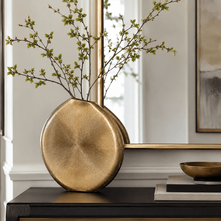 Gold Metal Vase - posh&amp;polish variety