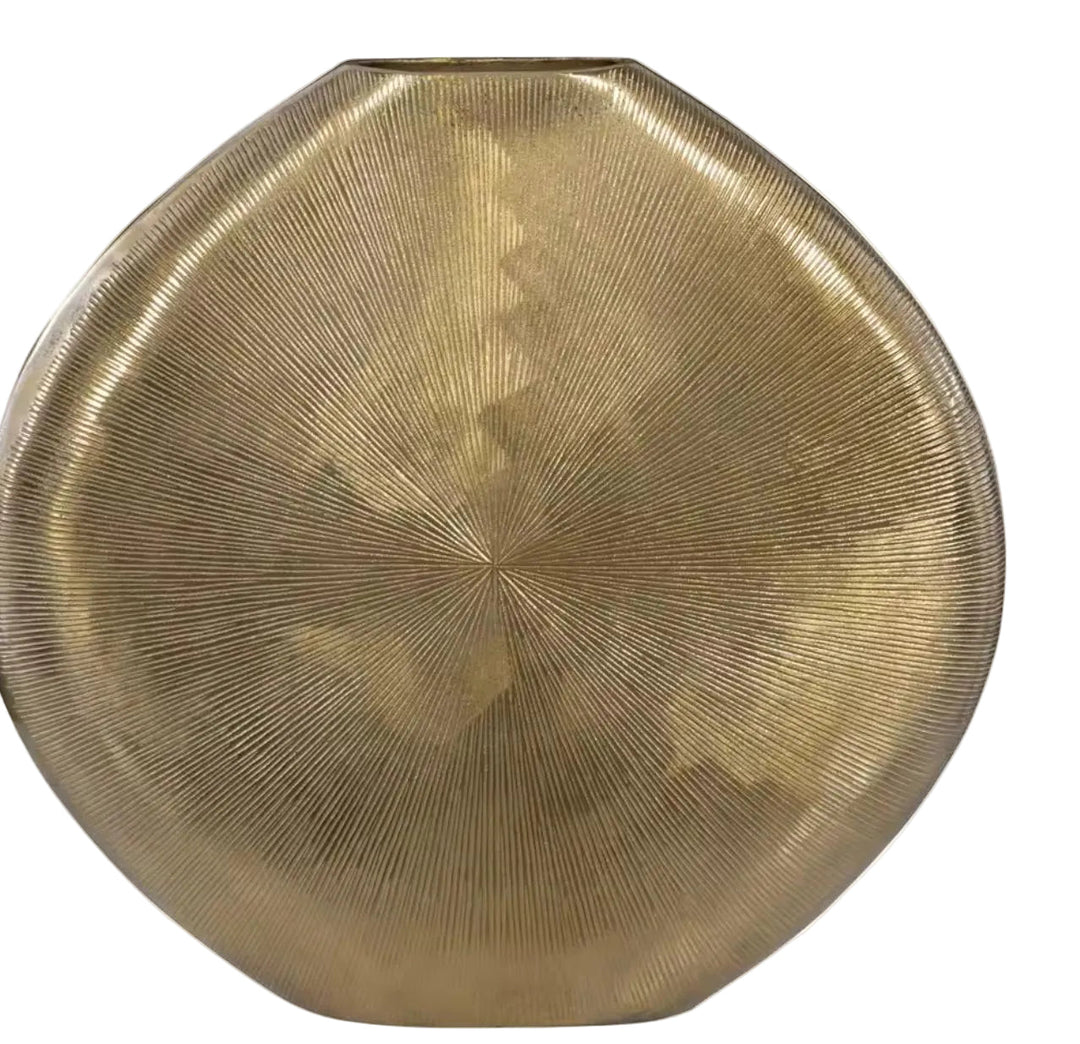 Gold Metal Vase - posh&polish variety