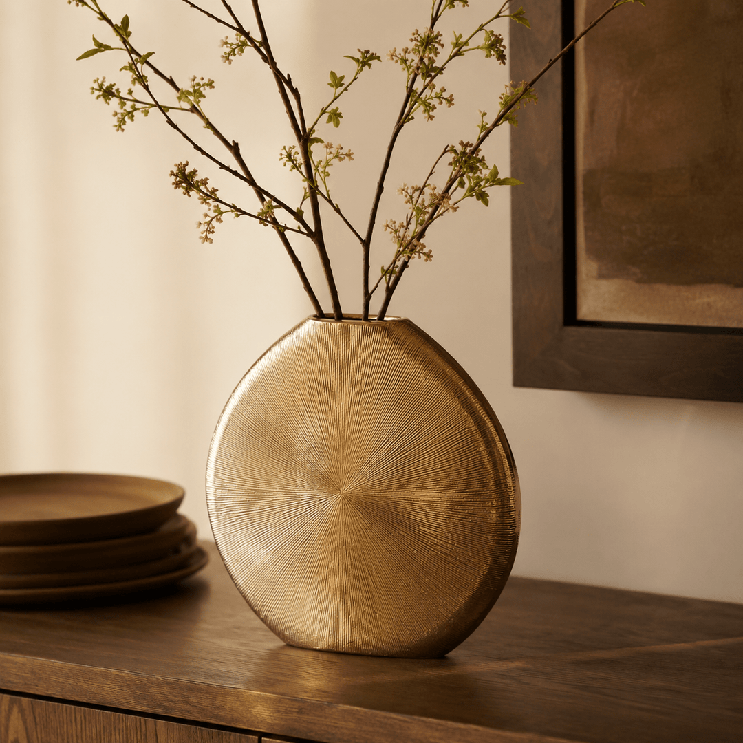 Gold Metal Vase - posh&amp;polish variety