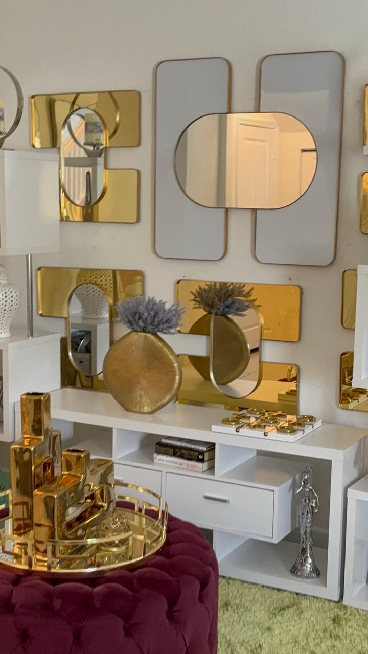 gold mirrors - posh&amp;polish variety