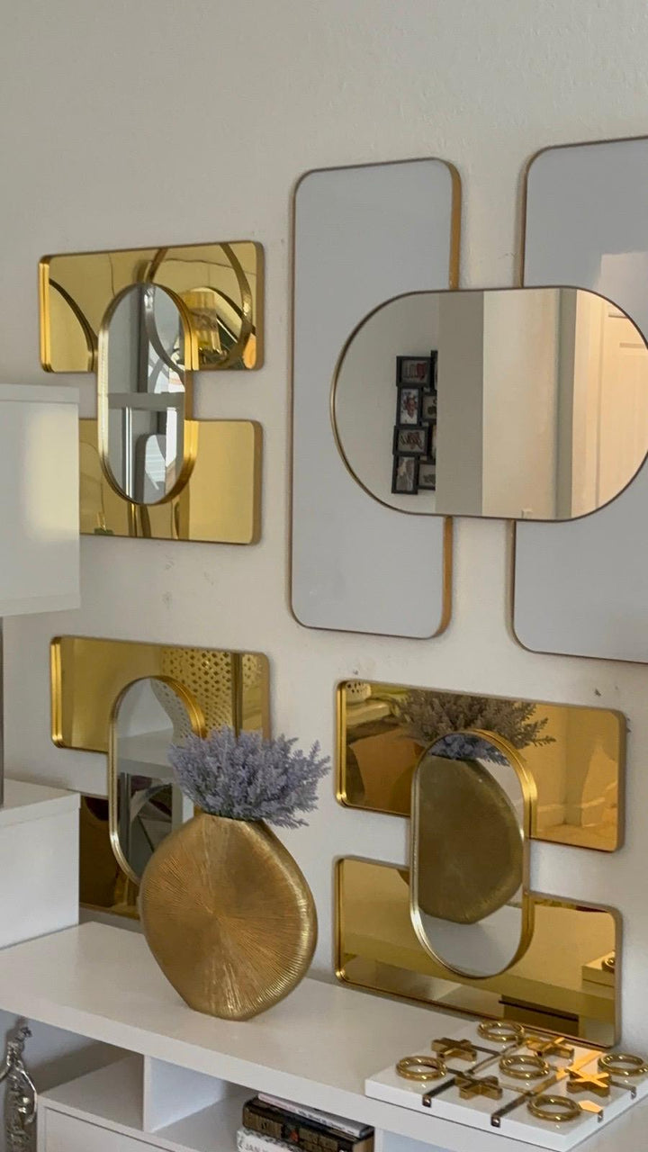 gold mirrors - posh&amp;polish variety