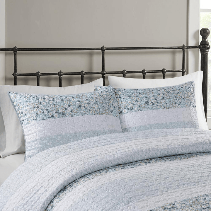 Madison Park Caralie 4-Piece Seersucker Quilt Set - posh&amp;polish variety