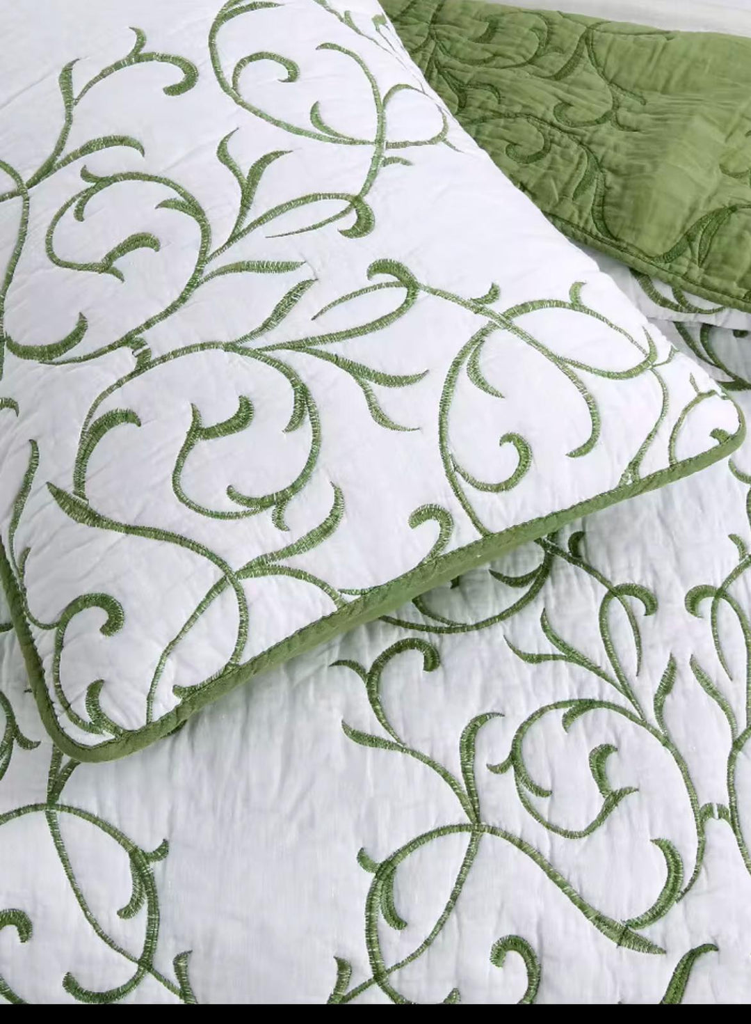 Reversible Cotton Quilt Set Embroidered &amp; Cozy Bedding - posh&amp;polish variety
