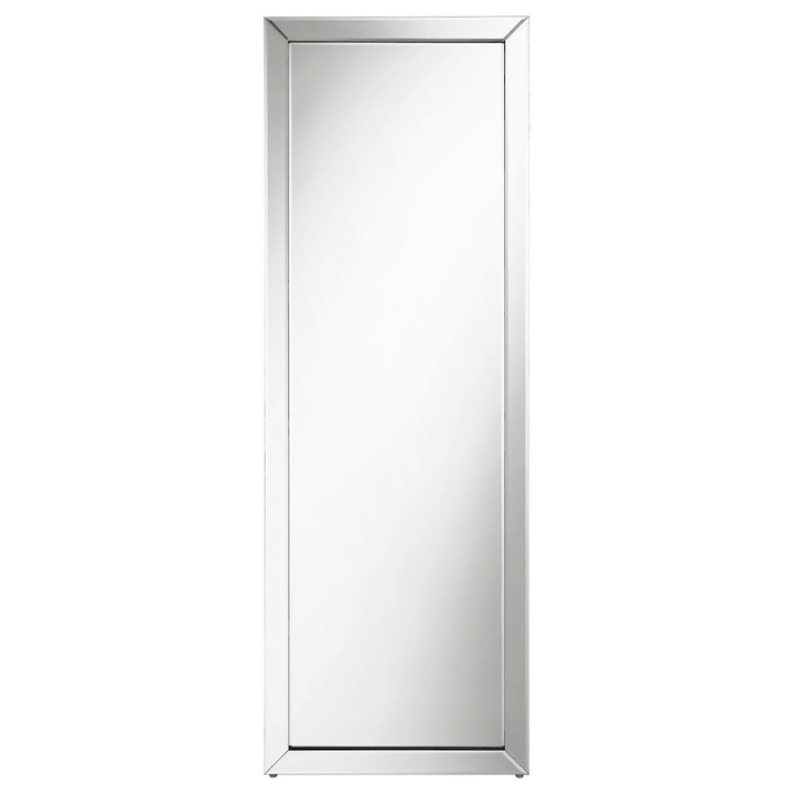 Soline 22" x 61" Framed Standing Floor Mirror – Silver - posh&amp;polish variety