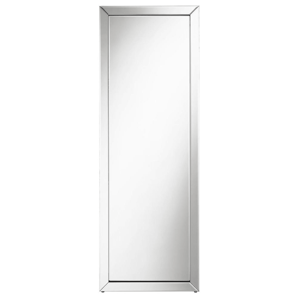 Soline 22" x 61" Framed Standing Floor Mirror – Silver - posh&amp;polish variety
