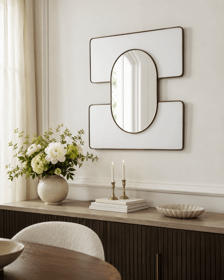 White Embrace Decorative Wall Mirror - posh&amp;polish variety