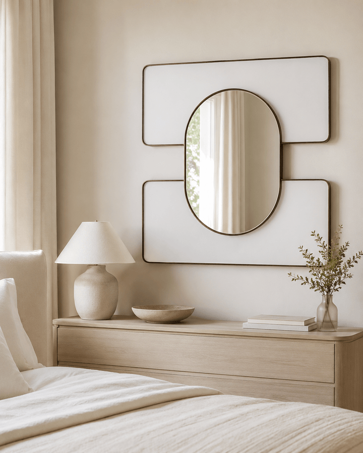 White Embrace mirrors 34x34 - posh&amp;polish variety