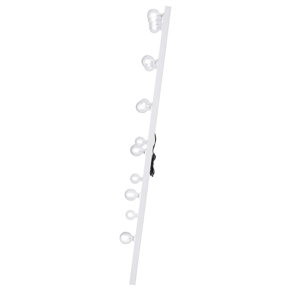 Zayan 32 x 71 Inch Floor Mirror LED Lighting White Gloss - posh&amp;polish variety